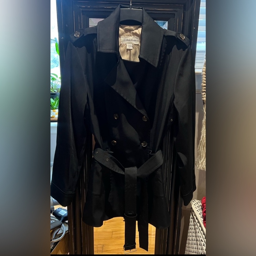 Calvin Klein Elegant Black Coat